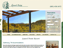 Tablet Screenshot of laurelpointgatlinburg.com